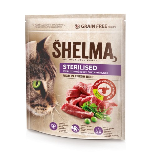 _0007_SHELMA karma sucha - pełnoporcjowa karma dla dorosłych kotów sterylizwanych. Bogata w wołowinę 750 g.jpg