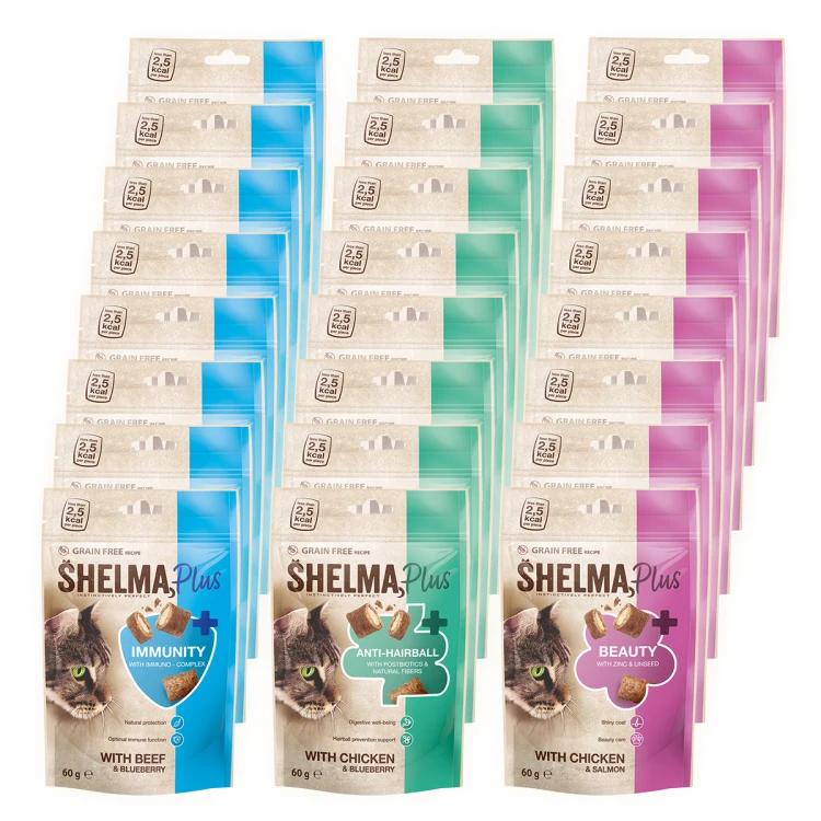 21-Shelma przekąska funkcjonalna IMMUNITY, BEUATY i ANTI-HAIRBALL- bezzbożowe poduszeczki. Z wołowiną i borówką 24x 60g-2.png