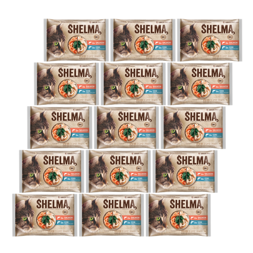 09-Zestaw 15 sztuk- SHELMA saszetka - pełnoporcjowa bezzbożowa karma dla dorosłych kotów. Z łososiem i dorszem 4x85g-2.png