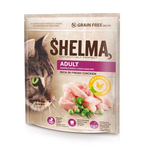 _0005_SHELMA karma sucha - pełnoporcjowa bezzbożowa karma dla dorosłych kotów. Bogata w kurczaka 750 g.jpg