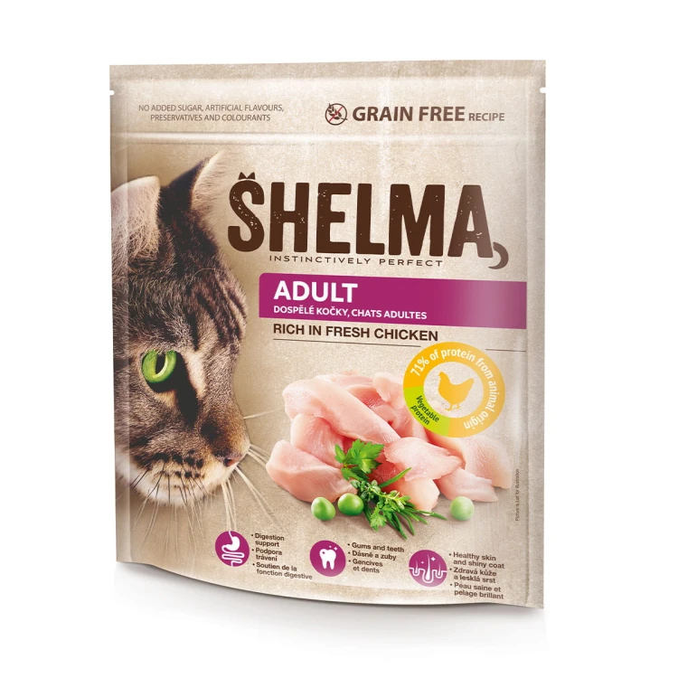 _0005_SHELMA karma sucha - pełnoporcjowa bezzbożowa karma dla dorosłych kotów. Bogata w kurczaka 750 g.jpg